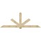 Ekena Millwork Kennewick Rough Sawn Timber Gable Bracket, Douglas Fir, 108"W x 40"H x 6"D x 6"F, 9/12 Pitch GBW108X40X0606KEN00RDF - alternate 1